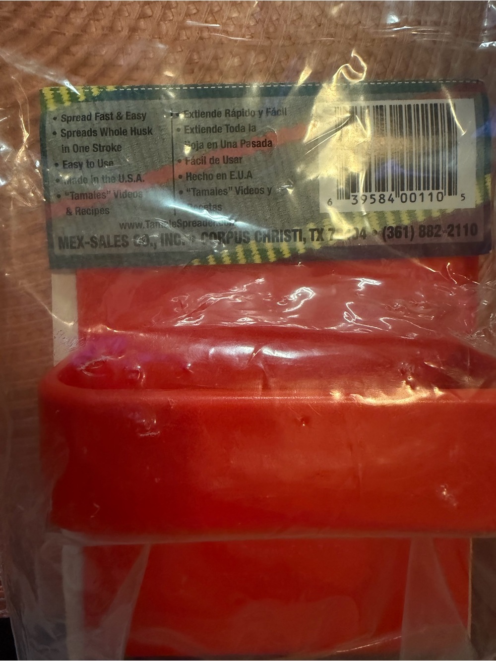 MÁS TAMALES Masa Spreader Tamale Masa Spreader - Red - Picture 4 of 5